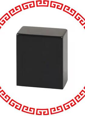 TACBLK CAP PUSHBUTTON RECTANGULAR BLACK