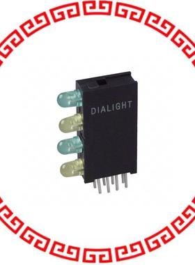 5680202323F LED 4HI 3MM GRN/YEL/GRN/YEL PCMT