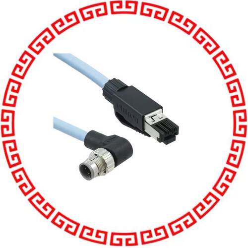XS5W-T422-GMC-K ETHERNET CABLE M12 ANG-RJ45 5M