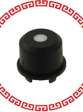 1ES096 CAP TACT RND BLK/FROSTD WHT LENS