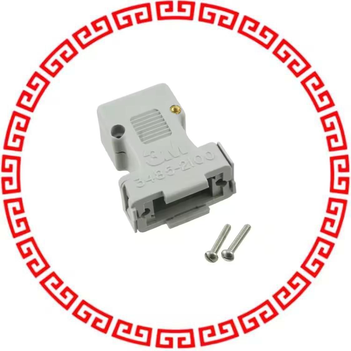 3485-2100R CONN D-SUB JUNCT SHELL 9POS RND