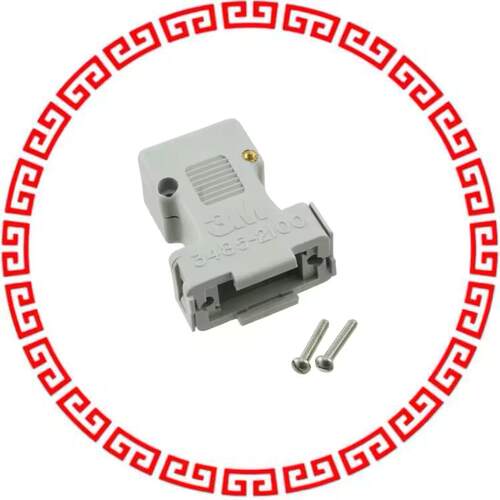 3485-2100R CONN D-SUB JUNCT SHELL 9POS RND