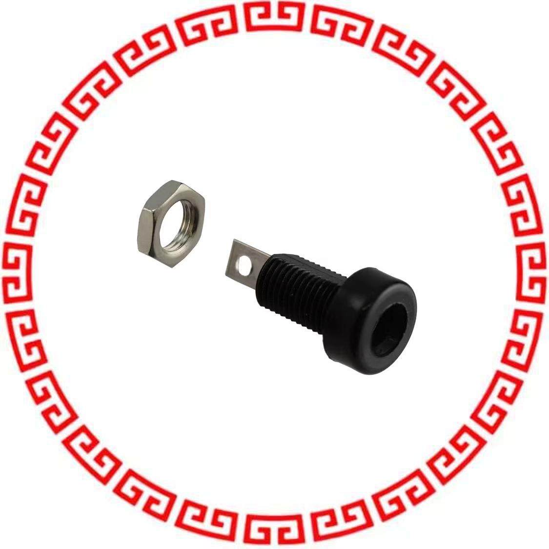 108-0903-001 CONN JACK BANANA INSUL NYLON BLA