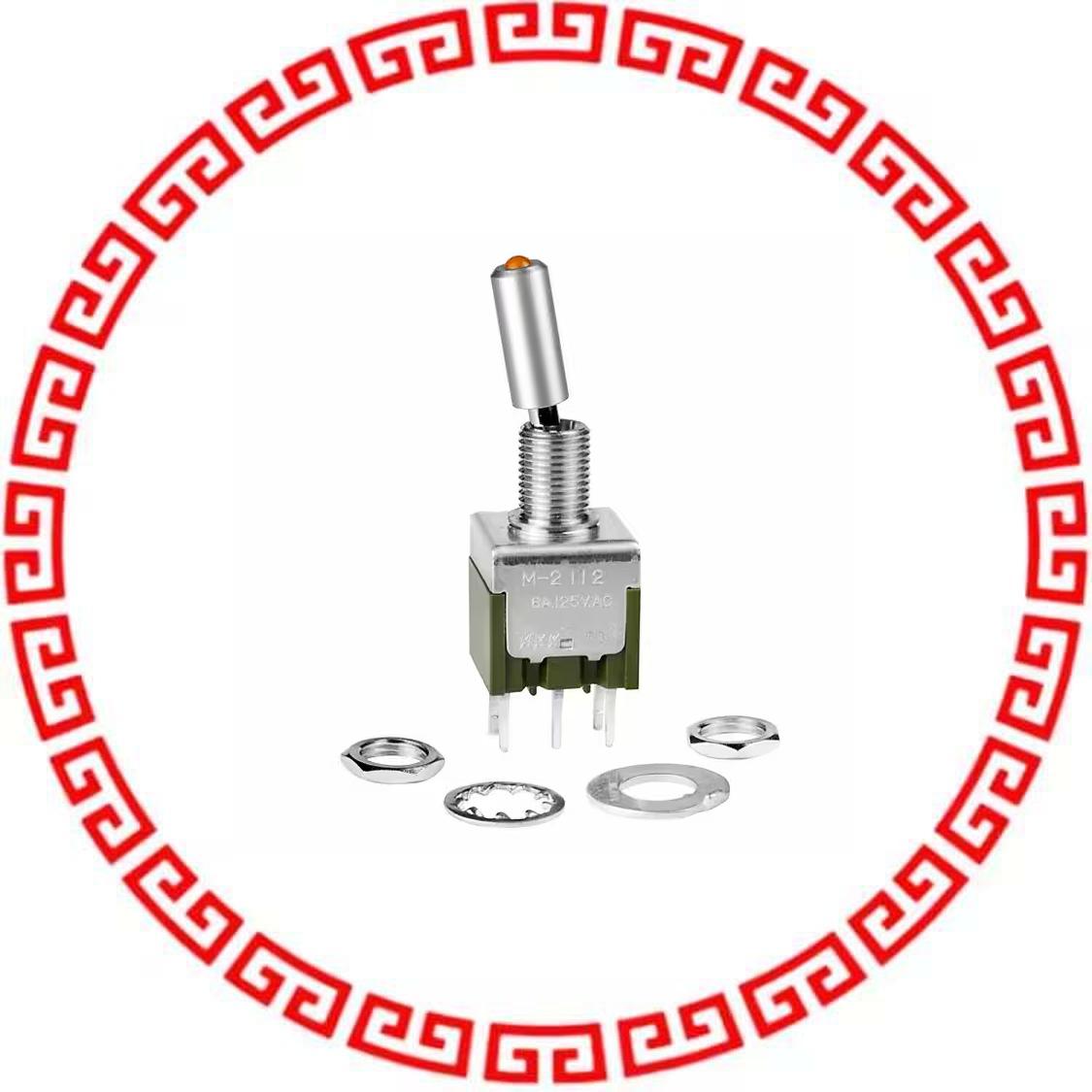 M2112LEW03 SWITCH TOGGLE SPDT 6A 125V