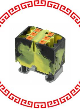 3274120 DISTRIBUTION BLOCK BLACK/YELLOW