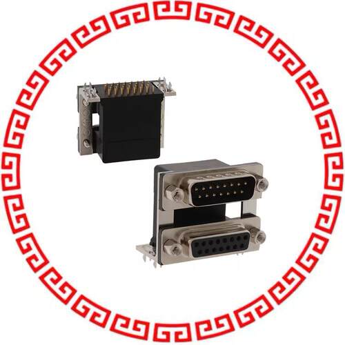 178-015-413R571 CONN D-SUB PLUG/RCPT 15POS R/A