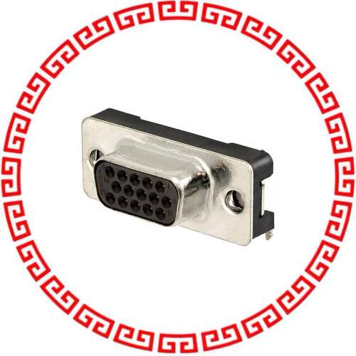 5177802-9 CONN DSUB HD RCPT 15POS R/A SLDR