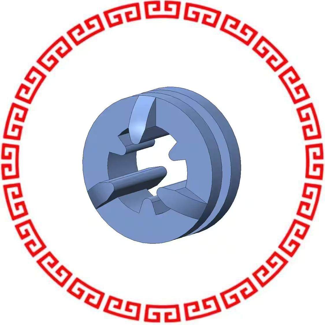 G-462-1 SCREW GROMMET THRMPL BLUE