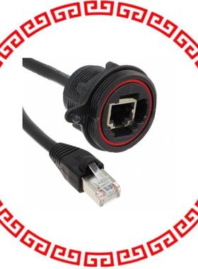 SCRES-G-00.50-D-C5E CABLE MOD 8P8C JACK-PLUG 1.64'