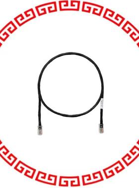 UTPSP1BLY COPPER PATCH CORD, CAT 6, BLACK