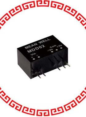 MDD02M-09 DC DC CONVERTER +/-9V 2W