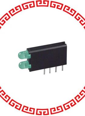 5690112200F LED 2HI 3MM NARROW GREEN PC MNT