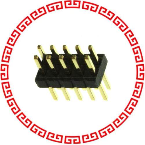 GRPB052VWVN-RC CONN HEADER .050 10PS DL PCB AU