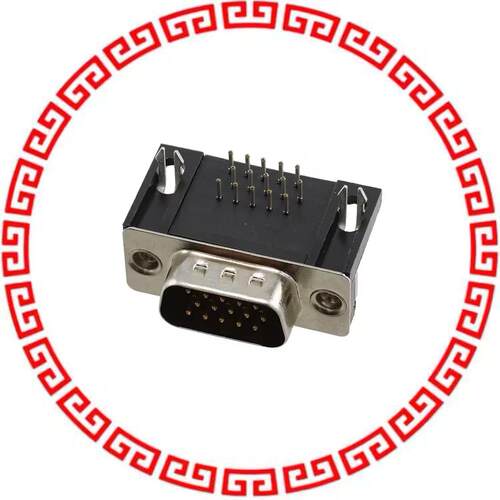 10090926-P154XLF CONN DSUB HD PLUG 15POS R/A SLD