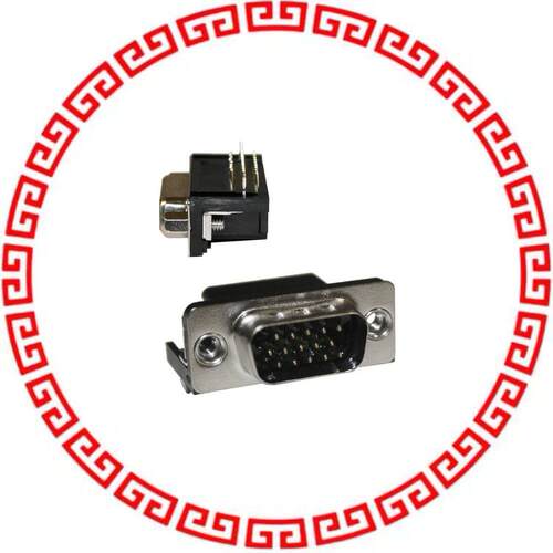 681-015-113R531 CONN DSUB HD PLUG 15POS R/A SLDR