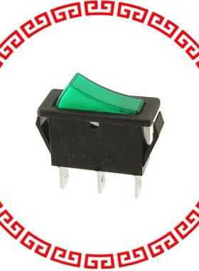 R4JBLKGILEF2 SWITCH ROCKER SPST 20A 125V