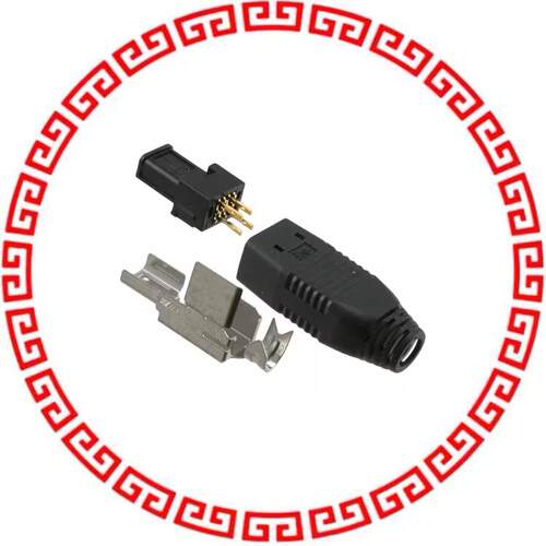 MQ172X-4SA-CV(30) CONN PLUG 4POS LOW PROFILE