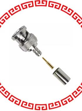 112116 CONN BNC PLUG STR 50 OHM CRIMP