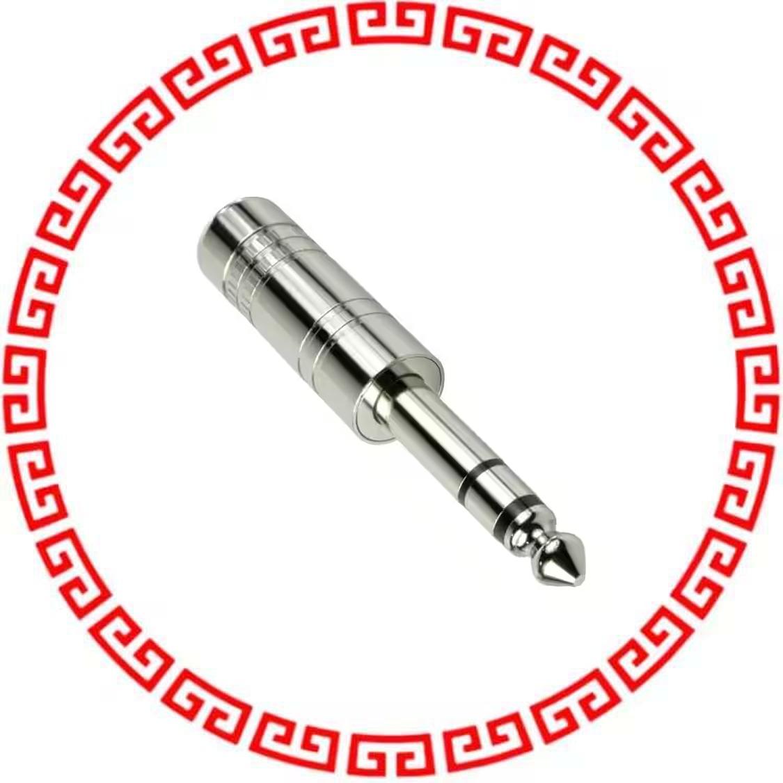 SP-6330B AUDIO PLUG, 6.3 MM, STRAIGHT, 3