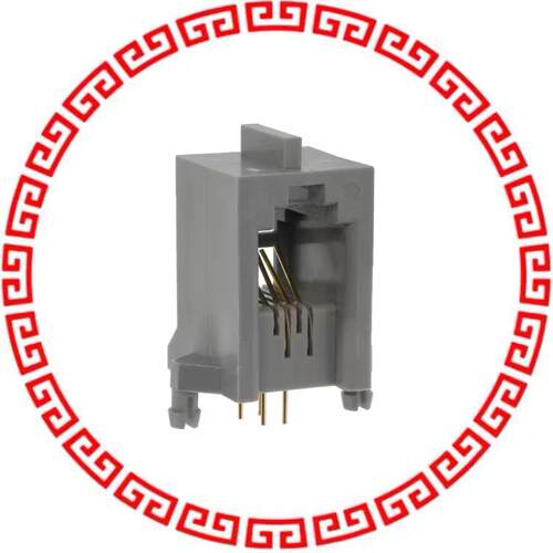 TM5RC-44(50) CONN MOD JACK 4P4C R/A UNSHLD