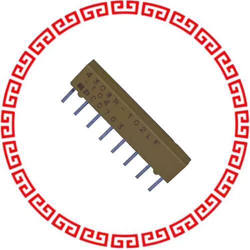 4308R-101-562LF RES ARRAY 7 RES 5.6K OHM 8SIP