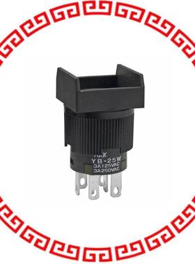 YB25WSKW01/UC SWITCH PUSHBUTTON DPDT 3A 125V