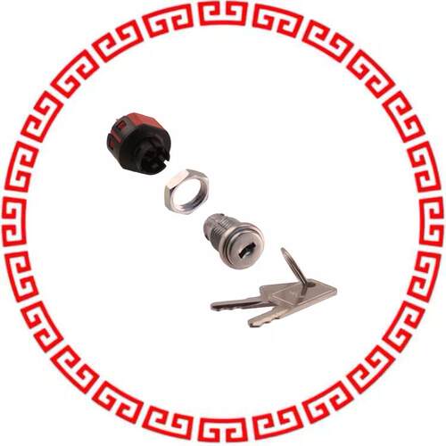 YF21132C203NQ SWITCH KEYLOCK 2POS DPDT 4A 125V