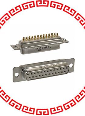 DBP25S065TLF CONN D-SUB RCPT 25P STR SLDR CUP