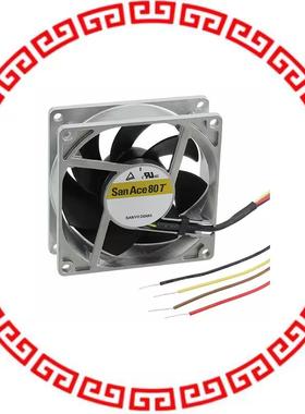 9GT0812P4S001 FAN 80X25MM 12VDC RBLS TACH, PWM
