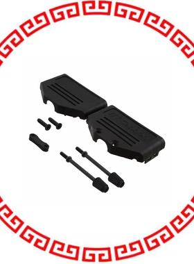 DBBS-25 BACKSHELL DB25 BLACK PLASTIC