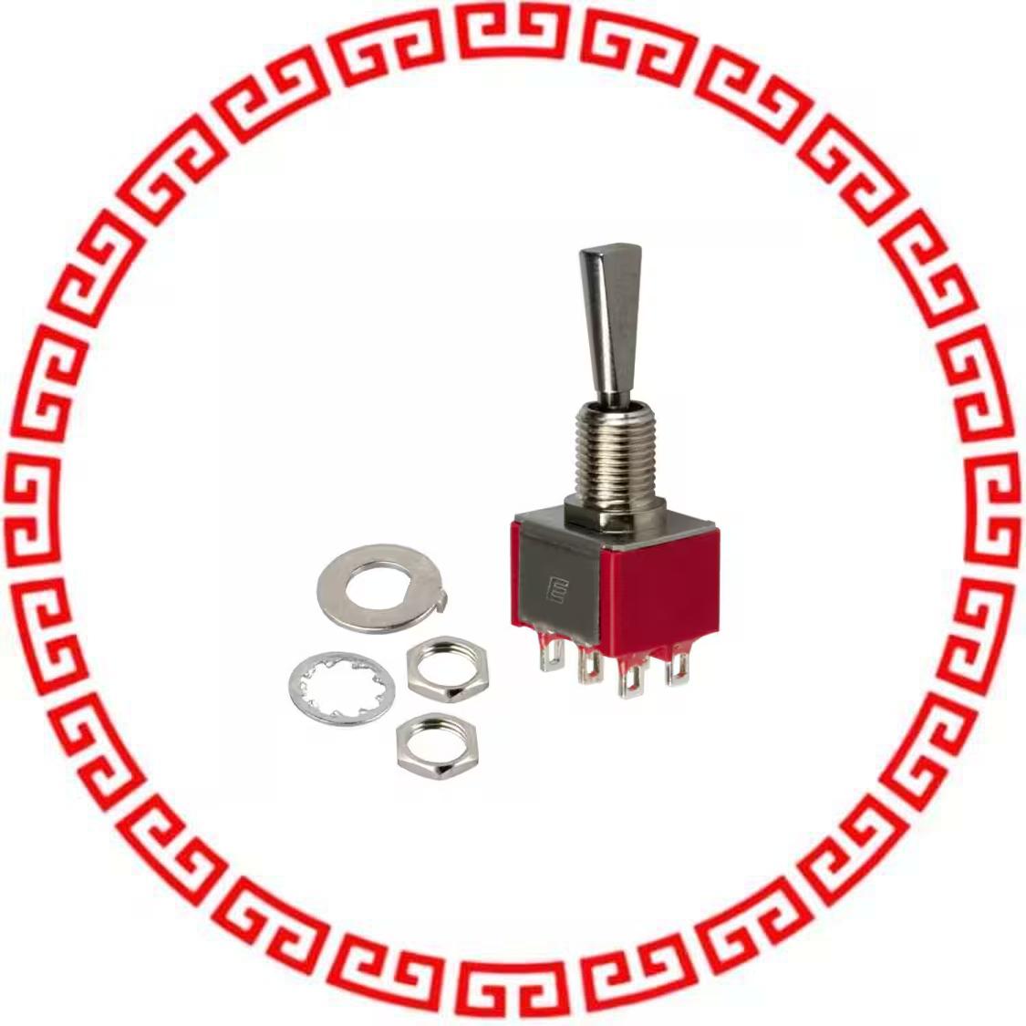 100DP1T6B11M1QEH SWITCH TOGGLE DPDT 5A 120V