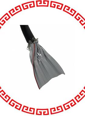 3659/37 100SF CBL RIBN 37COND 0.050 BLACK 100'