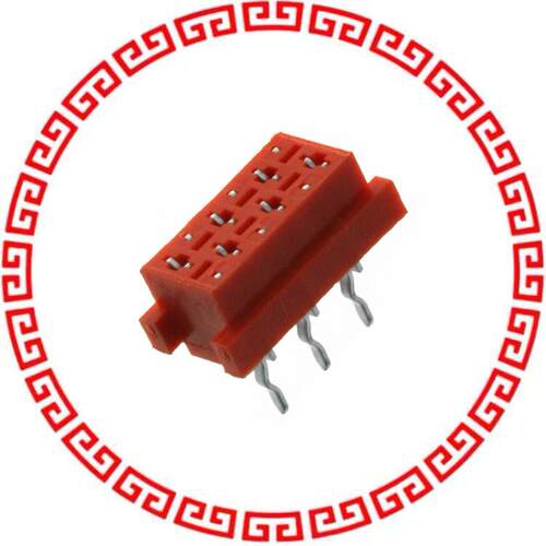 690367000000 CONN 2.54MM FEMALE STR RED 6POS