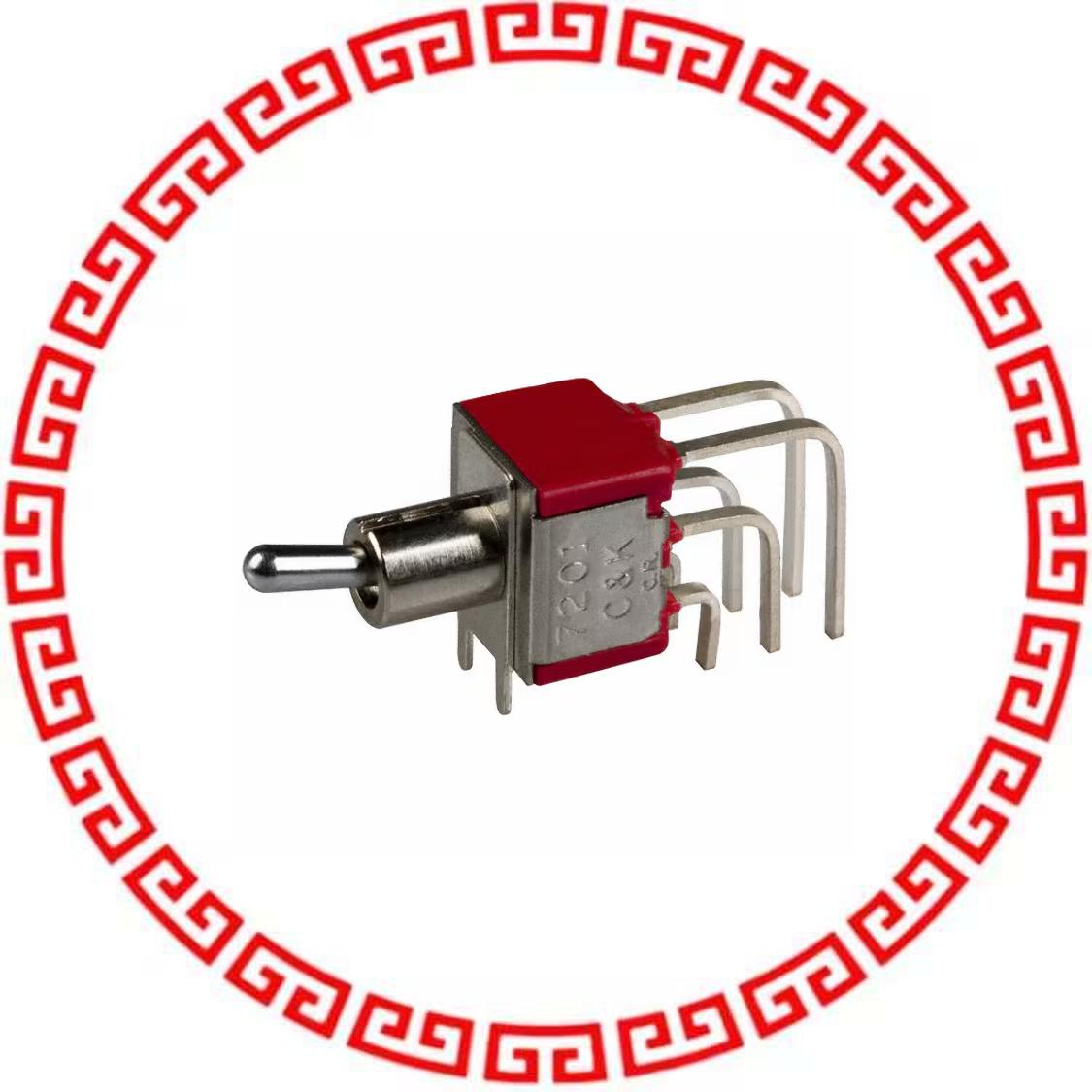 7201MD9AV2QE SWITCH TOGGLE DPDT 5A 120V