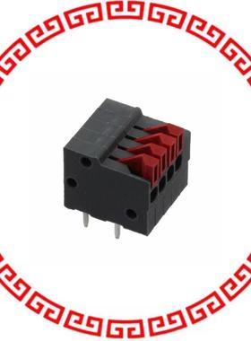 32.4404 PUSHIN PCB TERM 4P 2.54MM 6A GRY