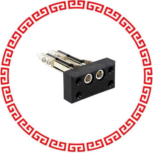 2300X CONN JACK BLOCK DUAL W/O JACKS