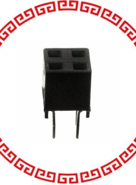 150204-6002-RB CONN 4POS 2MM SOCKET VERT PC MT