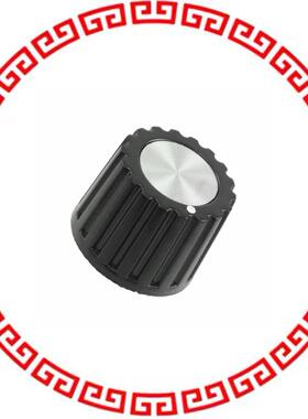 PK1100B1/4 KNOB SERRATED 0.250 PLASTIC