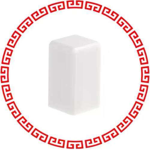 1SWHT CAP PUSHBUTTON SQUARE WHITE