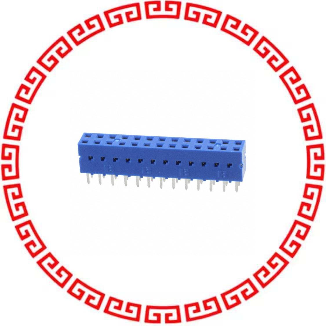 76342-313LF CONN RCPT 26POS .100 DBL STR PCB