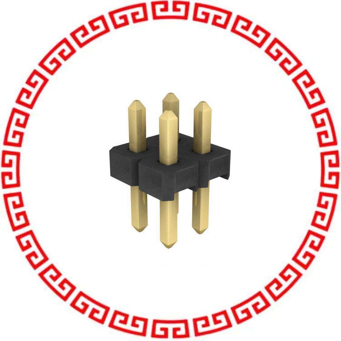 TLW-102-06-G-D CONN HEADER .100 4POS DL GOLD