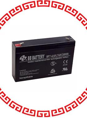 BP7-6-T1 BATTERY LEAD ACID 6V 7AH