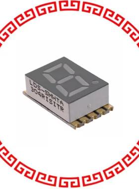 LDS-SMHTA304RISITR 7SEG DISPLAY 1DIGIT RED 0.3