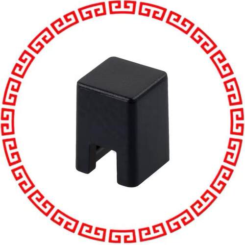 B32-1010 CAP TACTILE SQUARE BLACK