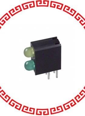 5530132F LED 2HI 3MM YEL OVER GREEN PC MN