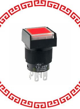 YB26WSKW01-5C-JC SWITCH PUSHBUTTON DPDT 3A 125V