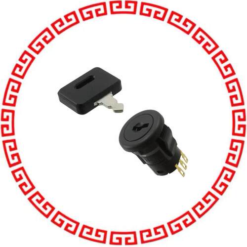 SK14DGMG01 SWITCH KEYLOCK SP3T 0.4VA 28V