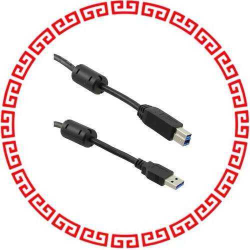 103-1030-BL-F0100 USB3.0 A/M-B/M WITH FERRITES, 1M