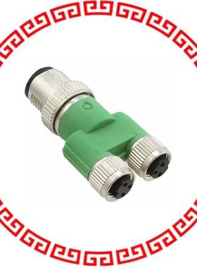 1523984 CONN Y-ADAPTER 4P-3P/3P M-F/F