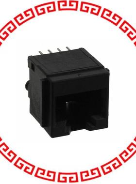 SS-650810-A-FLS CONN MOD JACK 8P8C VERT UNSHLD